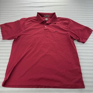 Nike Tiger Woods Polo Shirt Mens XL Red Country Club Logo on Sleeve